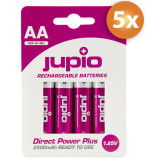 Förpackning med 20 st Jupio AA-batterier - Direct Power Plus 2500mAh