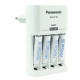 Panasonic Eneloop Laddare + 4 st AAA batterier